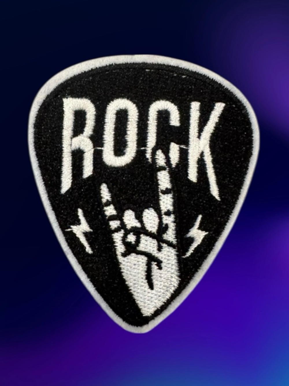 $4 Add-on  | Rock Hand Embroidered Patch